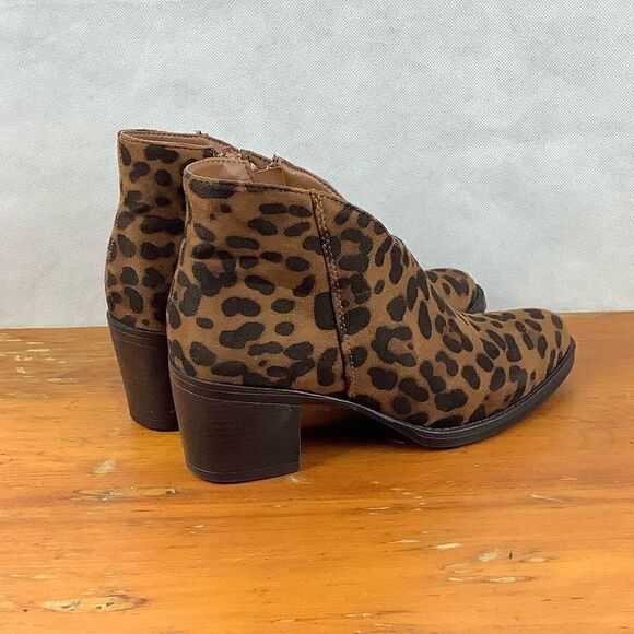 Sz 6 Pierre Dumas Cheetah Front V Ankle Bo… - Picture 3 of 7